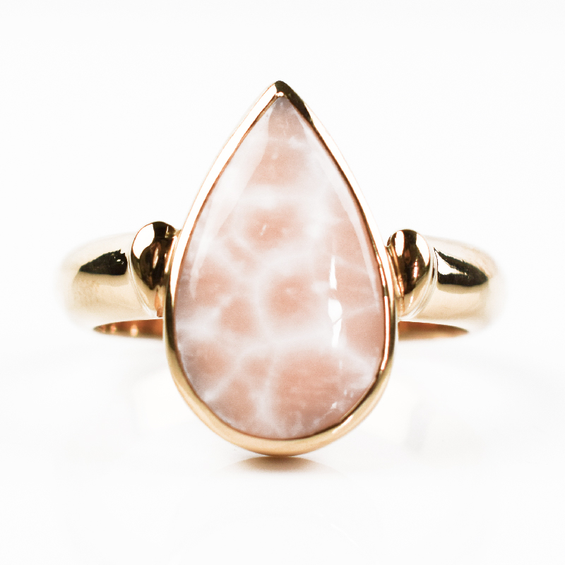 Natrolith-Silberring