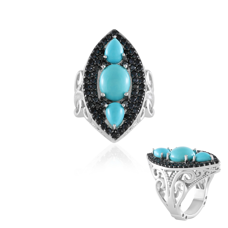 Sleeping Beauty-Türkis-Silberring (Dallas Prince Designs) Sleeping Beauty-Türkis-Silberring (Dallas Prince Designs)