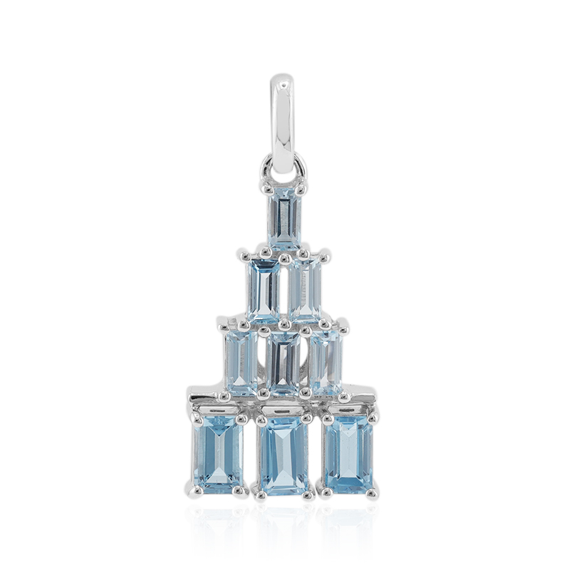 Schweizblauer Topas-Silberanhänger (Remy Rotenier) Schweizblauer Topas-Silberanhänger (Remy Rotenier)