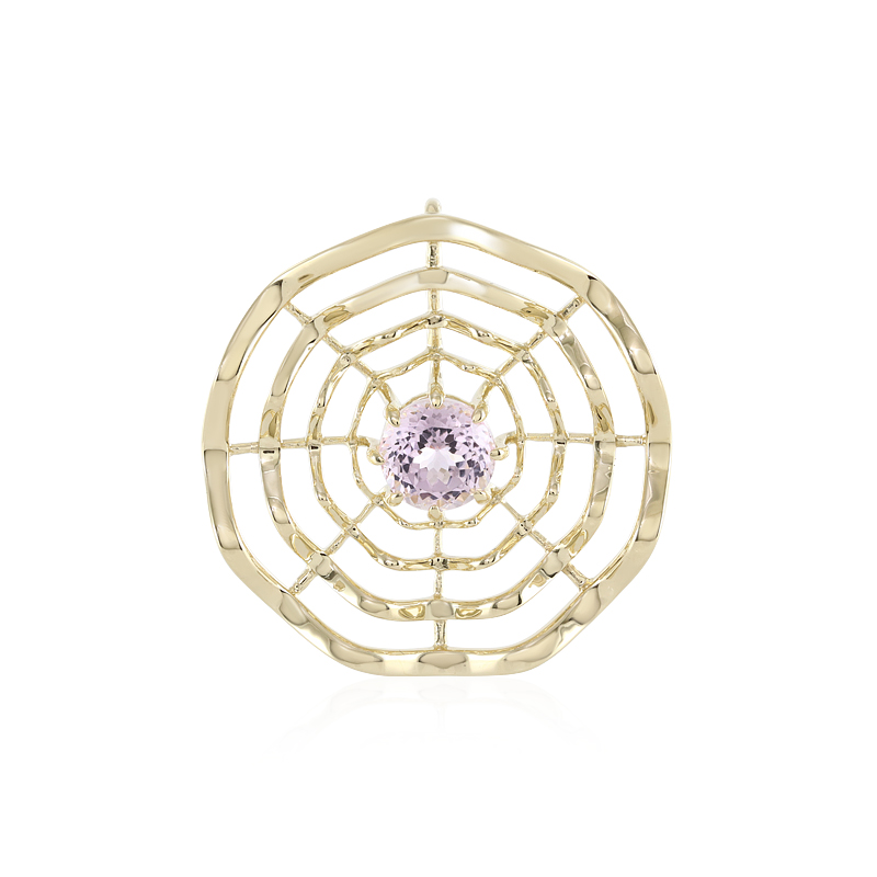 Patroke-Kunzit-Goldanhänger (SAELOCANA)