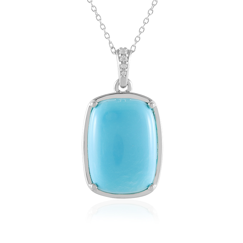 Kingman-Türkis-Silberhalskette (Faszination Türkis) Kingman-Türkis-Silberhalskette (Faszination Türkis)