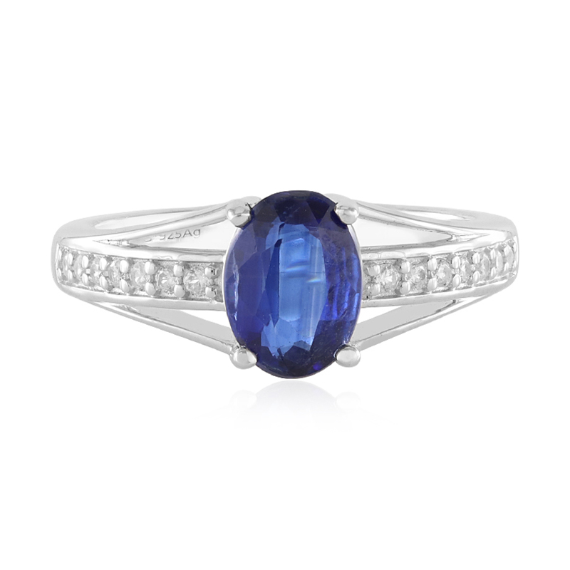 Nepalesischer Kyanit-Silberring Nepalesischer Kyanit-Silberring