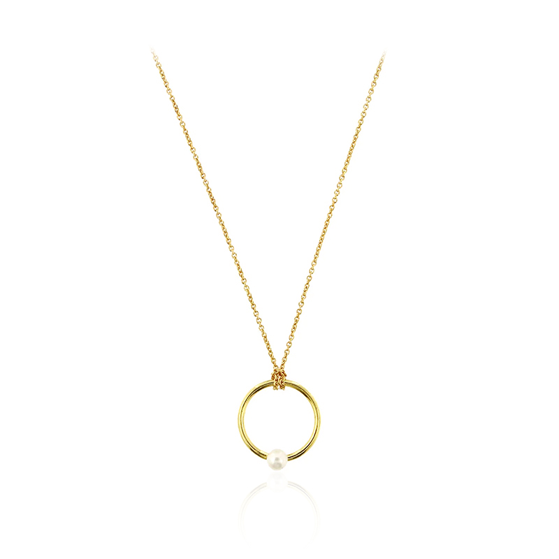 Weiße Süßwasserzuchtperlen-Silbercollier (Joias do Paraíso) Weiße Süßwasserzuchtperlen-Silbercollier (Joias do Paraíso)