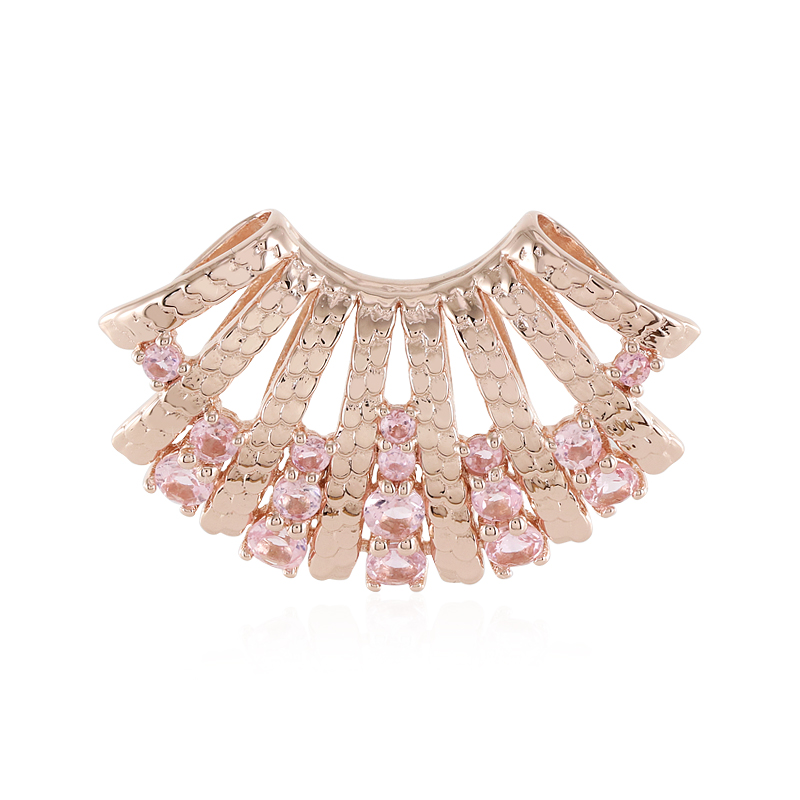 Nigerianischer Pinkfarbener Turmalin-Silberanhänger (SAELOCANA)