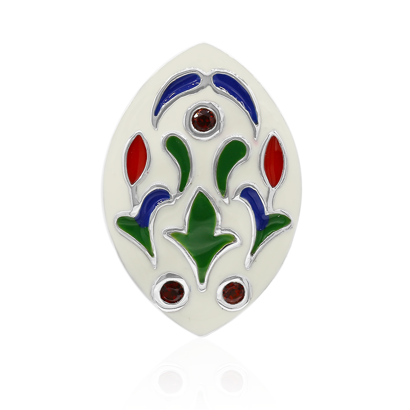 Mosambik-Granat-Silberanhänger (TPC)