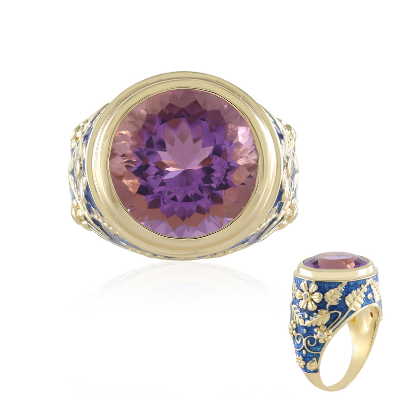 Lavendel-Amethyst-Silberring (Adela Silber)