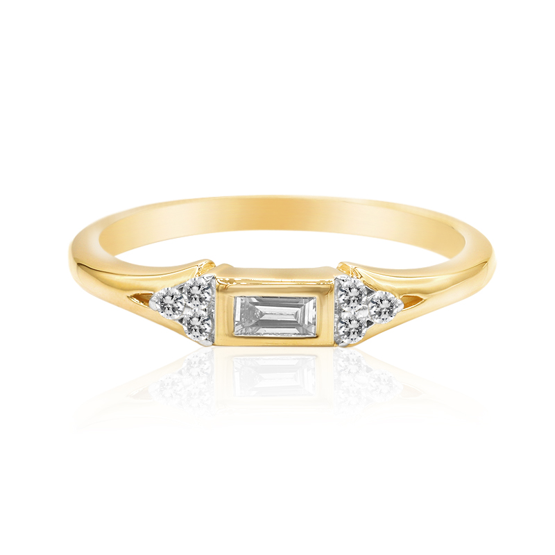 SI1 (G) Diamant-Goldring (Annette)