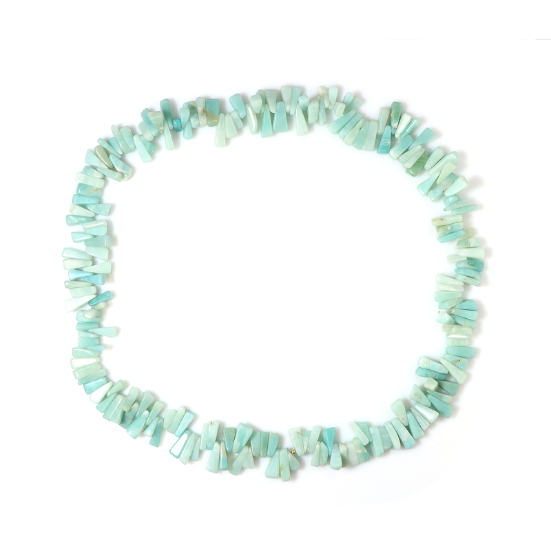Amazonit-Silberhalskette