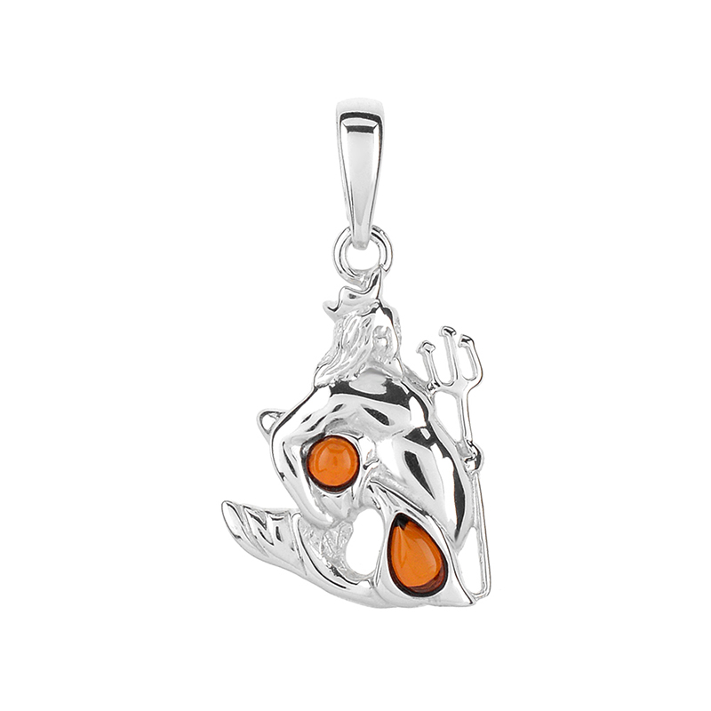 Baltischer Bernstein-Silberanhänger (dagen)