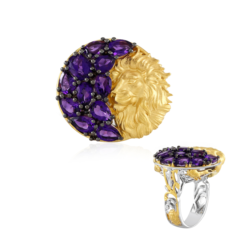 Amethyst-Silberring (Gems en Vogue)