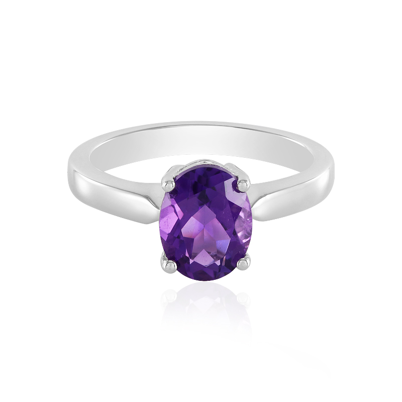 Sibirischer Amethyst-Silberring