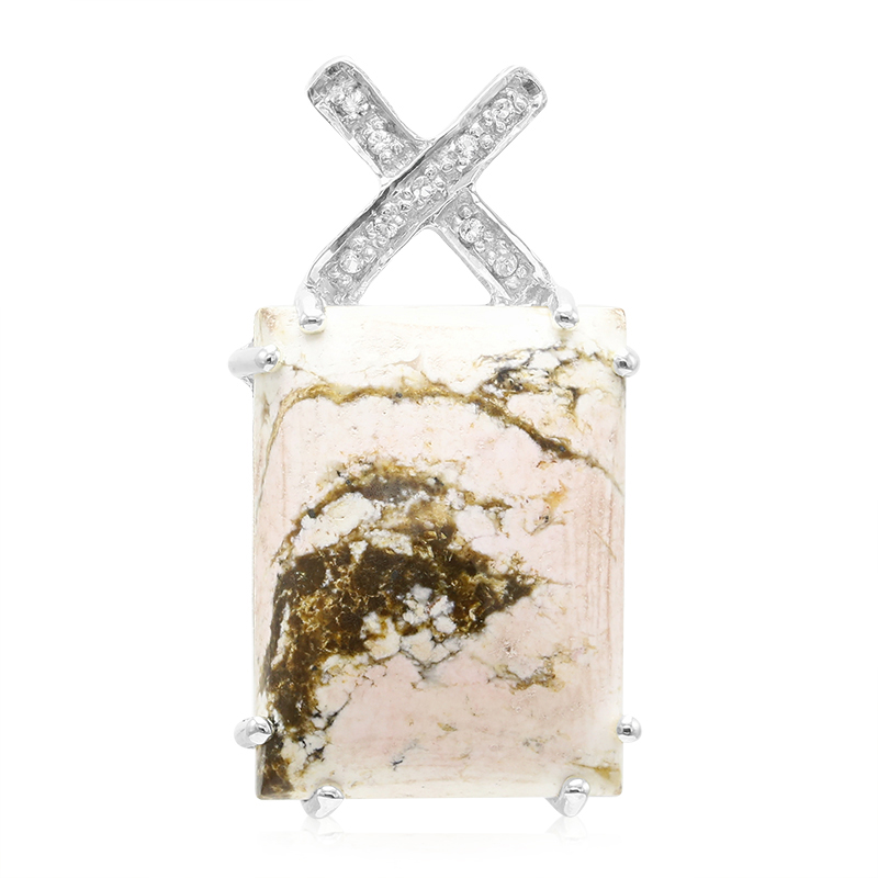 Magnesit-Silberanhänger Magnesit-Silberanhänger