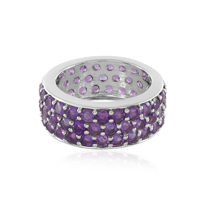Uruguay-Amethyst-Silberring (de Melo Essence)
