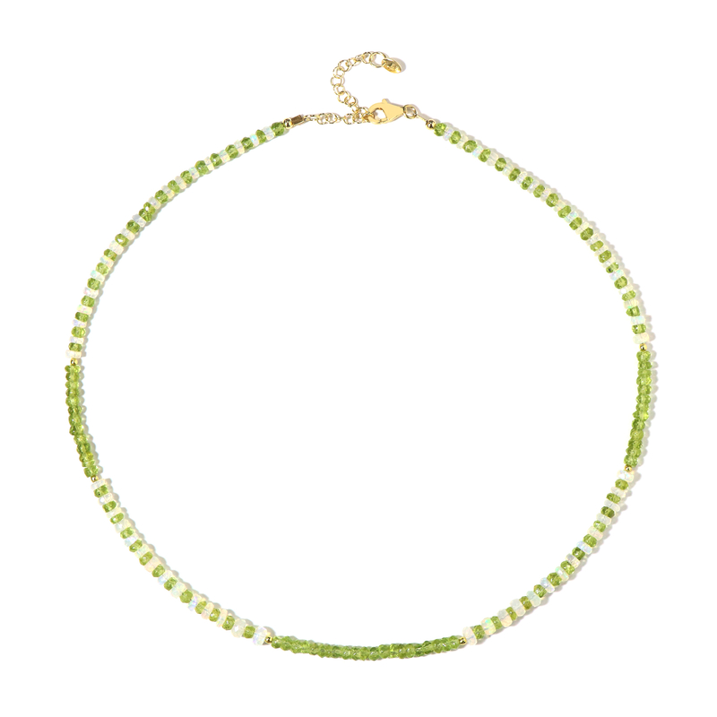 Edelstein-Silberhalskette Edelstein-Silberhalskette