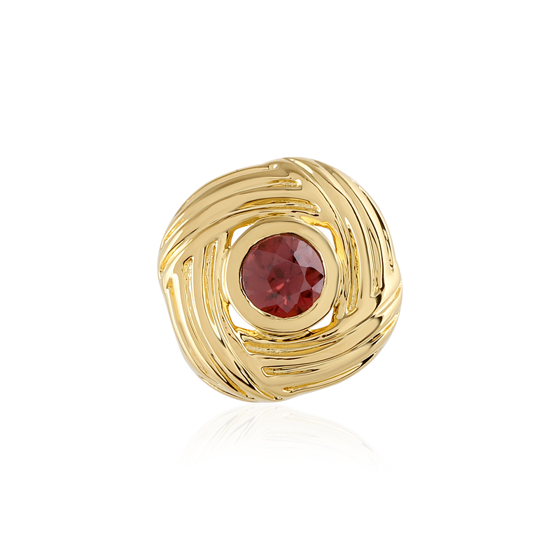 Pinkfarbener Zirkon-Silberanhänger (SAELOCANA)