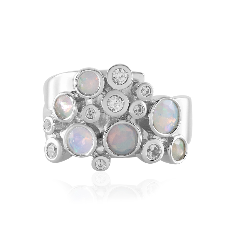 Welo-Opal-Silberring (de Melo Essence)