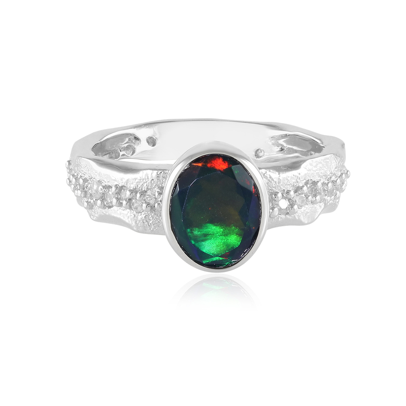 Mezezo-Opal-Silberring