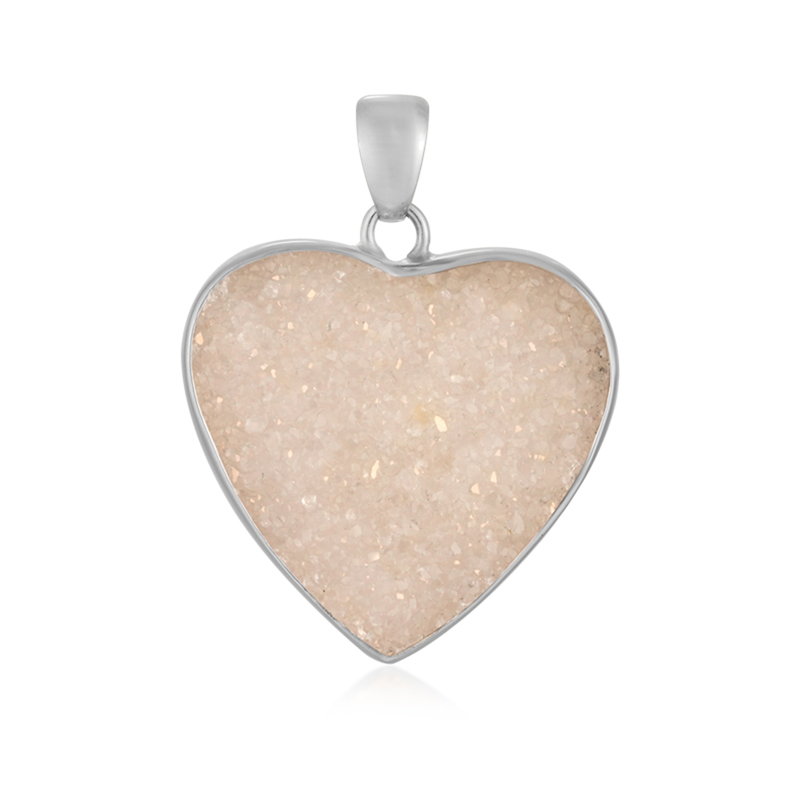 Drusen-Achat-Silberanhänger (Bali Barong)