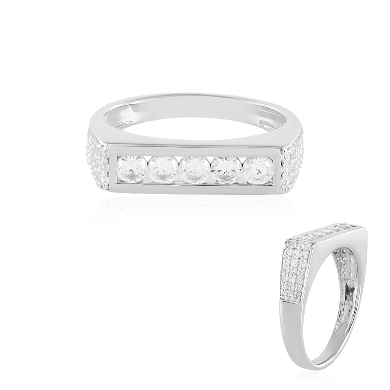 Zirkon-Silberring (de Melo)