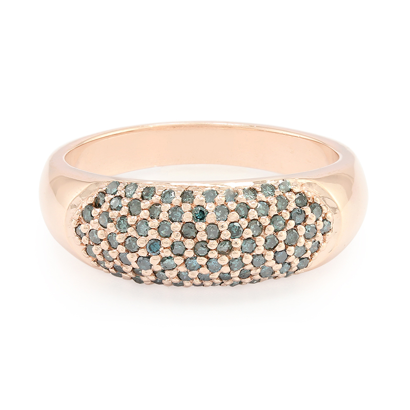 Fancy-Diamant-Silberring