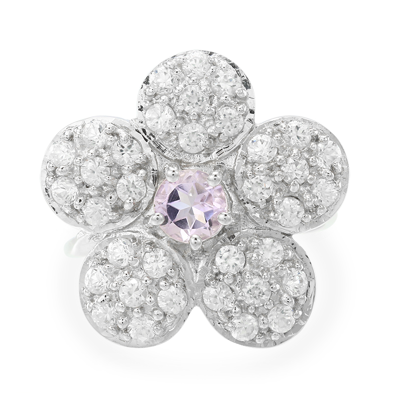 Lavendel-Amethyst-Silberring