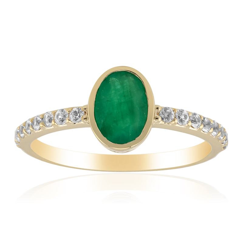 Sambia-Smaragd-Goldring Sambia-Smaragd-Goldring