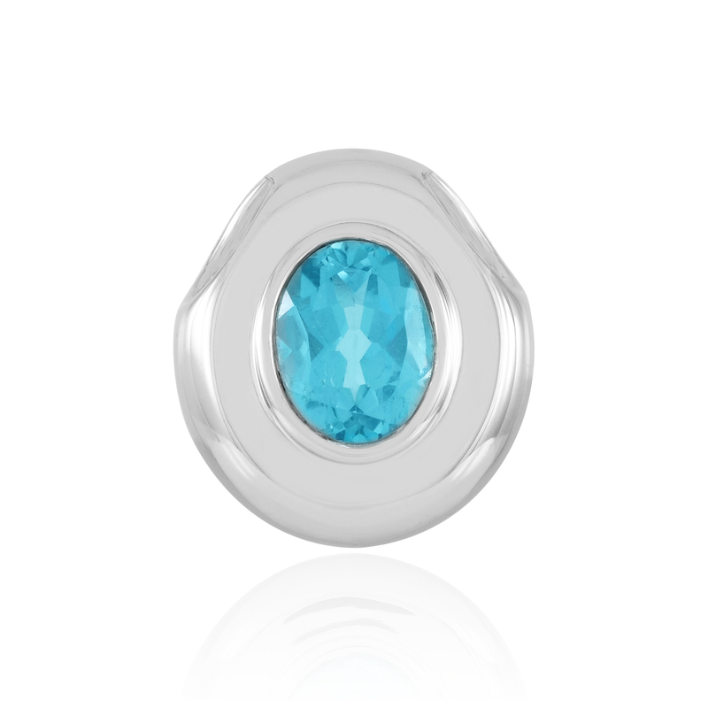 Paraiba-Topas-Silberanhänger (MONOSONO COLLECTION)