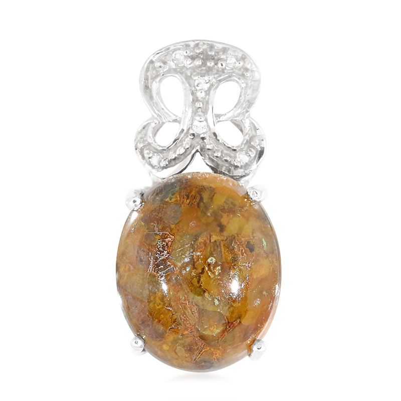 Dinosaurier-Quarz-Silberanhänger Dinosaurier-Quarz-Silberanhänger