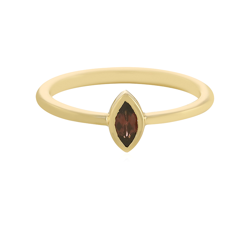 Himbeer-Zirkon-Silberring