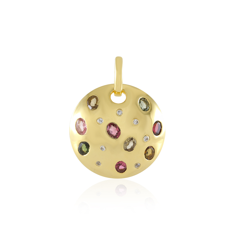 Turmalin-Silberanhänger