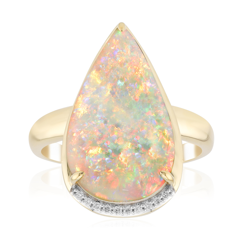 Mintabie-Opal-Goldring (AMAYANI)