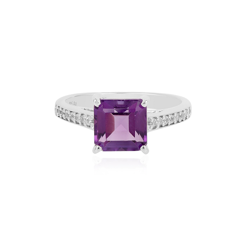 Sibirischer Amethyst-Silberring Sibirischer Amethyst-Silberring