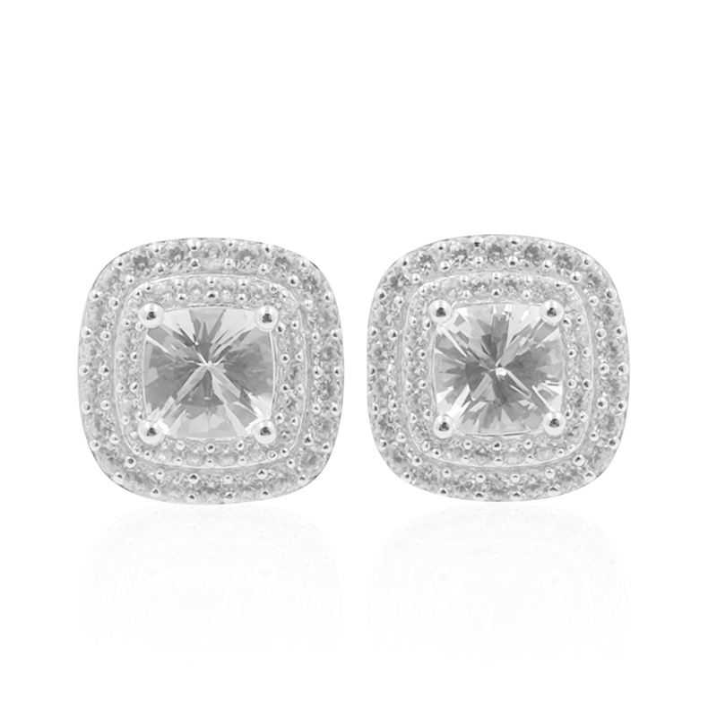 Danburit-Silberohrringe