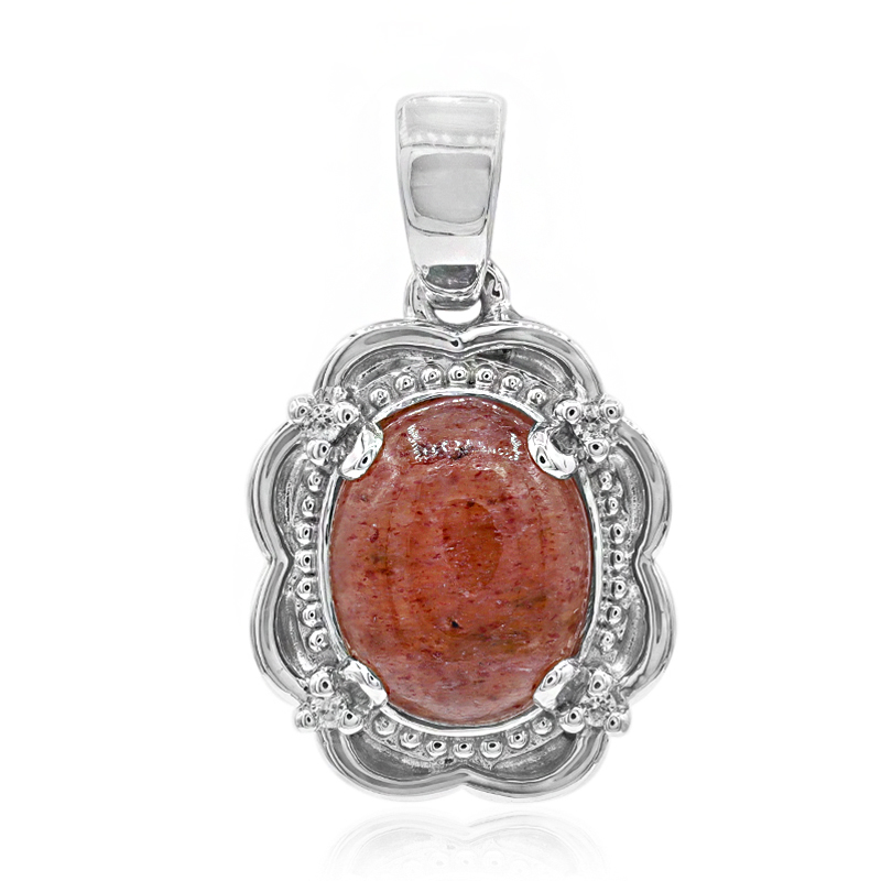 Thulit-Silberanhänger