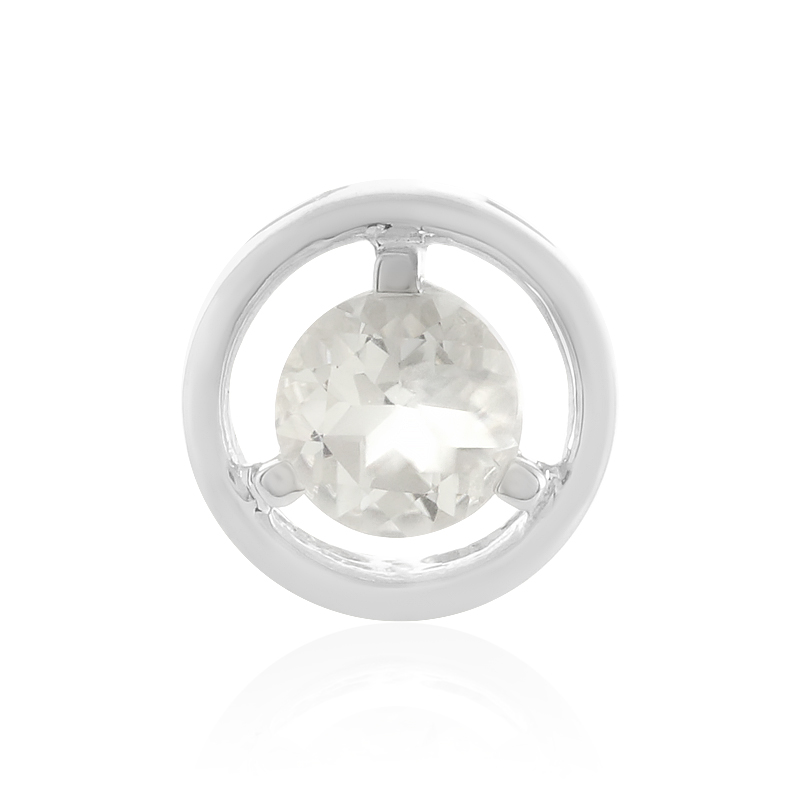 Weißer Quarz-Silberanhänger (MONOSONO COLLECTION)