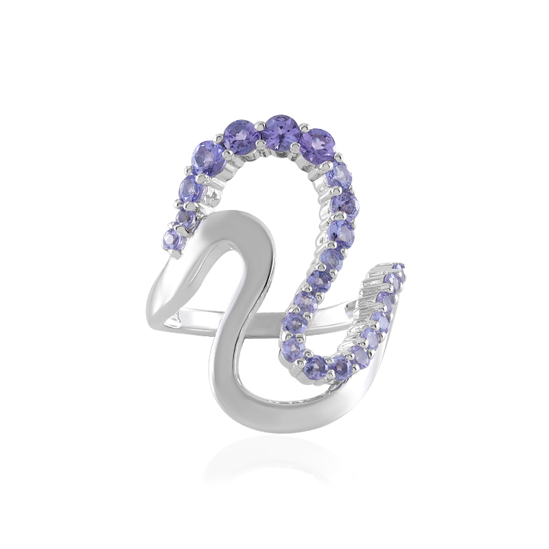 Tansanit-Silberring (de Melo)