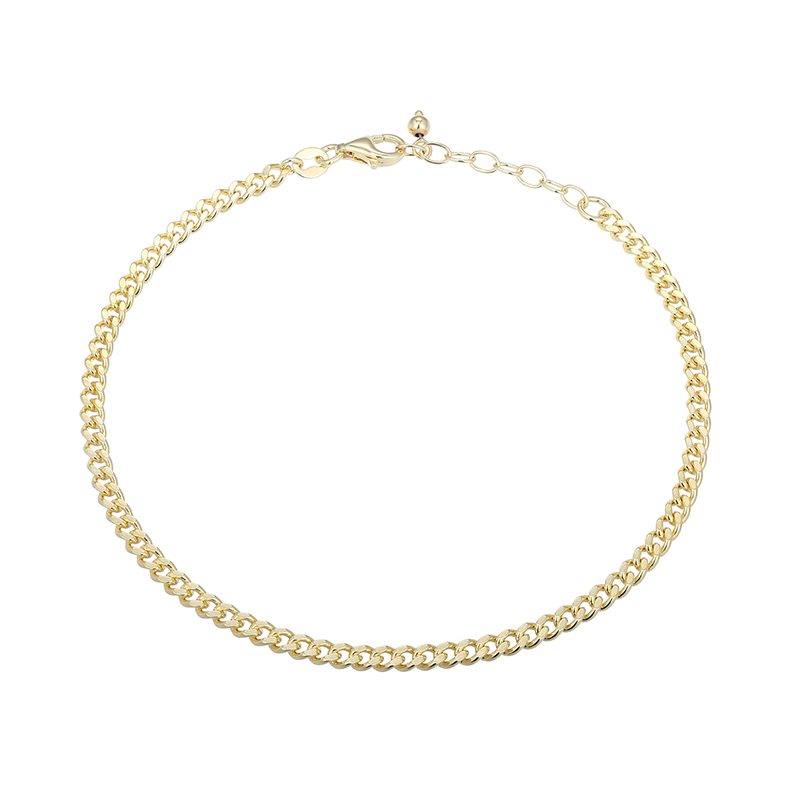 Silber-Panzerarmband – 4,42 g – 20-22,5 cm – vergoldet Silber-Panzerarmband – 4,42 g – 20-22,5 cm – vergoldet