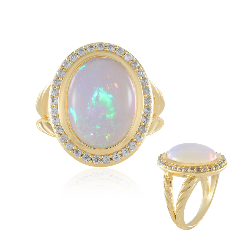 Welo-Opal-Silberring