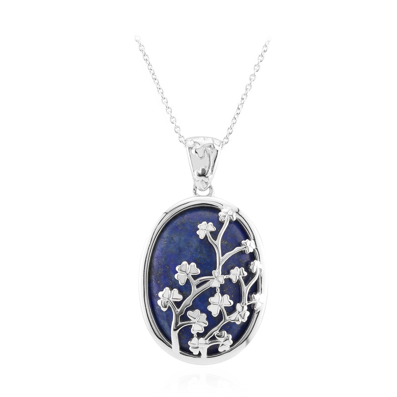 Lapislazuli-Silberhalskette Lapislazuli-Silberhalskette