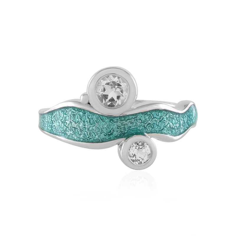 Weißer Topas-Silberring (Adela Silber)