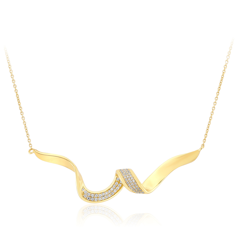 Zirkon-Silbercollier