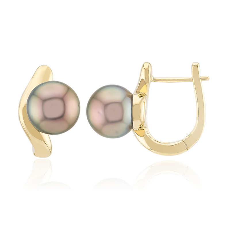 Tahitiperlen-Goldohrringe (Michelle Albala)