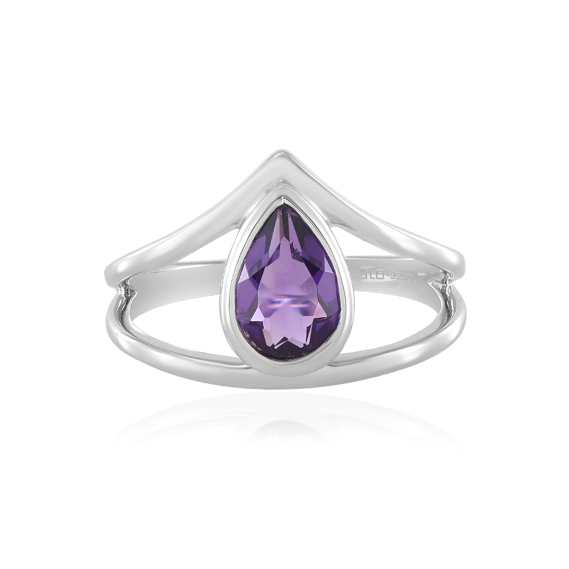 Sibirischer Amethyst-Silberring