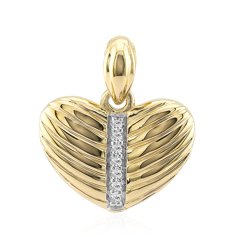 SI1 (G) Brillant-Silberanhänger (Annette)