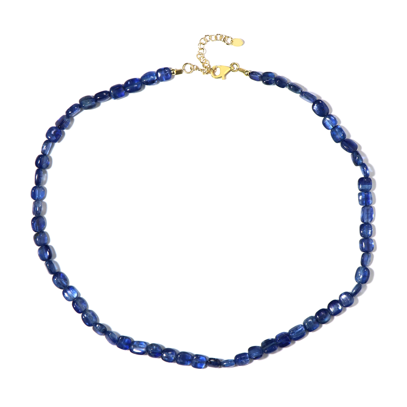 Nepalesischer Kyanit-Silberhalskette