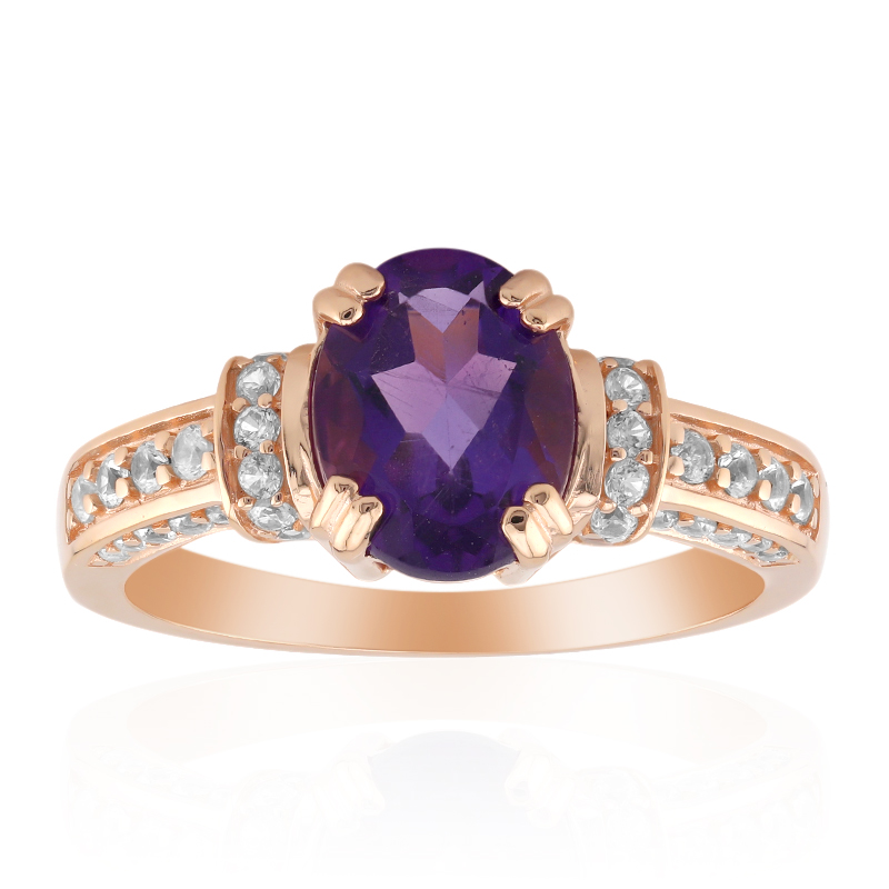 Marokkanischer Amethyst-Silberring
