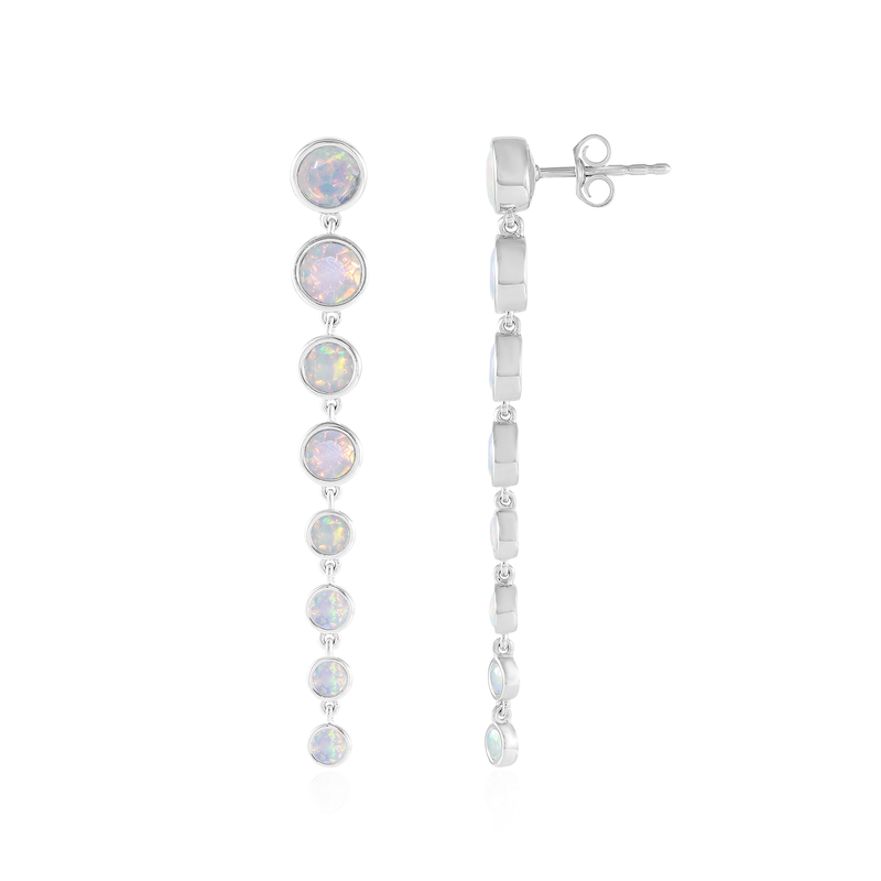 Welo-Opal-Silberohrringe