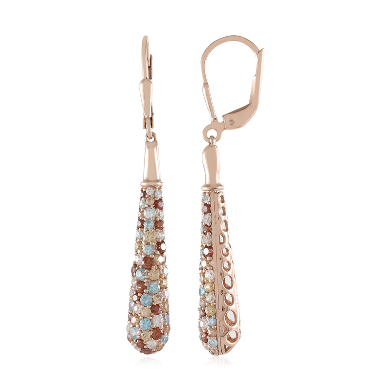 Zirkon-Silberohrringe (KM by Juwelo) Zirkon-Silberohrringe (KM by Juwelo)