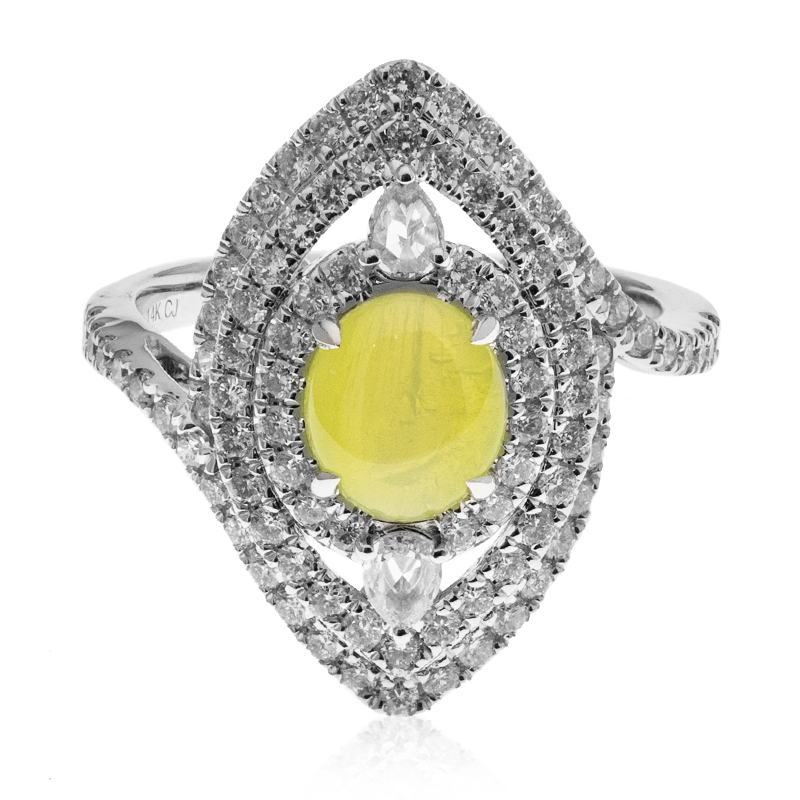 Chrysoberyll-Katzenauge-Goldring (CIRARI)