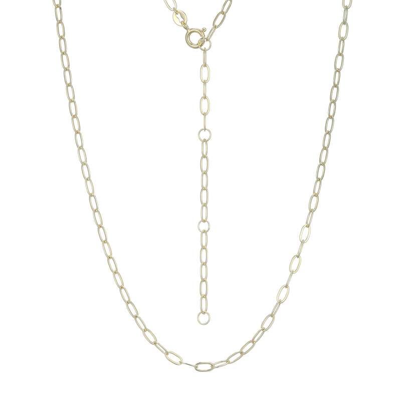 Silber-Ankerkette – 3,03 g – 40.5-48 cm – vergoldet